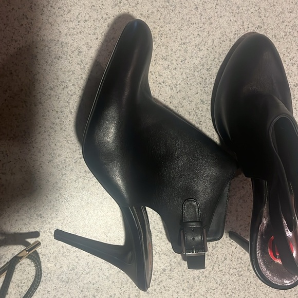 Lauren Ralph Lauren open back boot blk leather size 10 - Picture 3 of 8